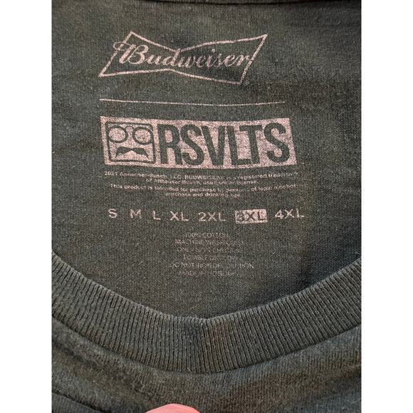 Budweiser x RSVLTS Long Sleeve Shirt 3XL – Duck Hunting Graphic Tee Green - Picture 7 of 7